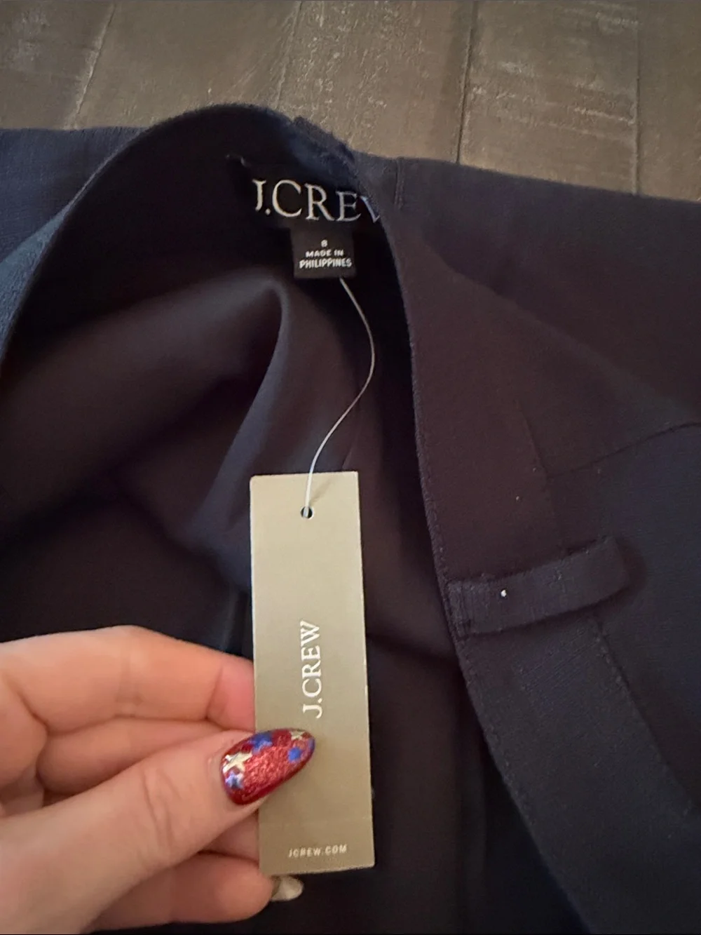 J.Crew Black Top with Ribbed Neck
